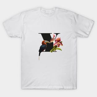 Botanical Alphabet Y T-Shirt